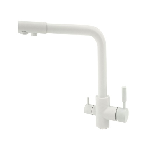 [6000000300] Kitchen Faucet mod. A-103-WHITE (HOT-COLD-RO)