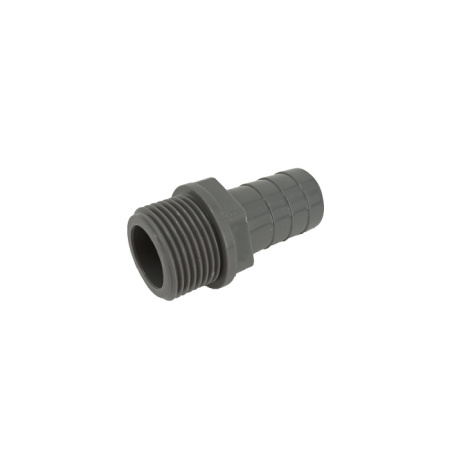 Drain connector plastic 3/4'' M to 3/4'' hose