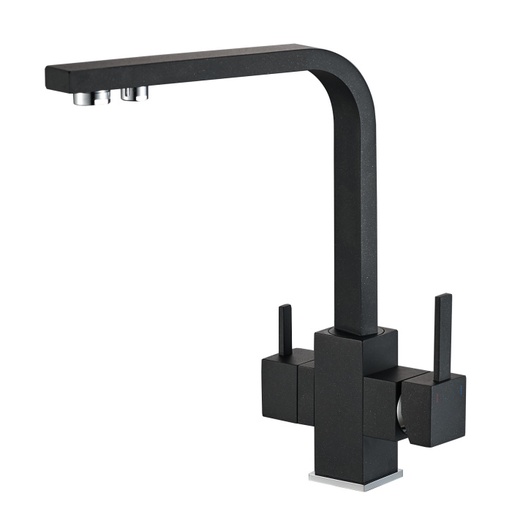 [6000000010] Kitchen Faucet mod. A-101-BLACK (HOT-COLD-RO)